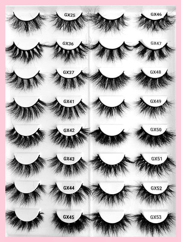 For Maynice Dramatic 3D Mink Vendors Full Strip Eyelashes Sizes 25mm and 30mm - Whisper