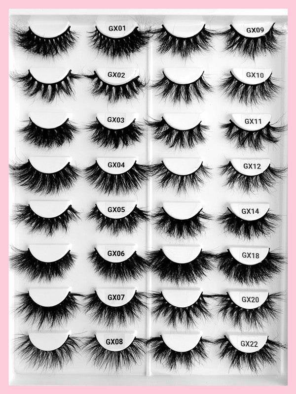 For Maynice Dramatic 3D Mink Vendors Full Strip Eyelashes Sizes 25mm and 30mm - Whisper
