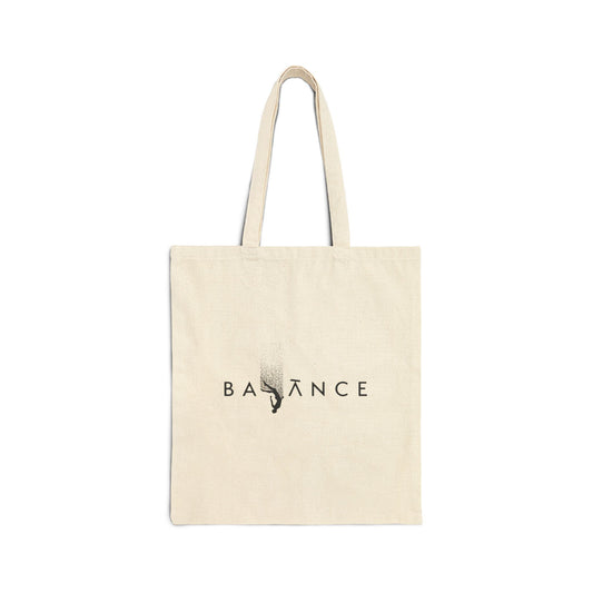 Balance Cotton Canvas Tote Bag | Eco-Friendly Shopping Bag, Reusable Grocery Bag, Minimalist Tote, Gift for Her