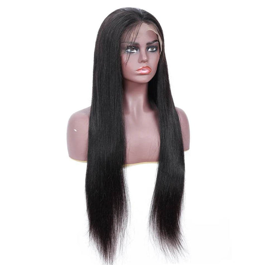 Malaysian Straight Human Hair Lace Front Wig for Black Women - Whisper