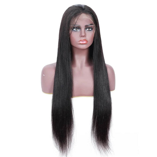 Malaysian Straight Human Hair Lace Front Wig for Black Women - Whisper